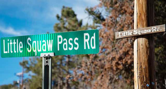 Offensive street sign in Colorado.