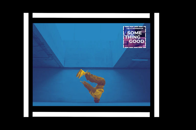 A person breakdancing