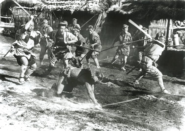 A fight scene