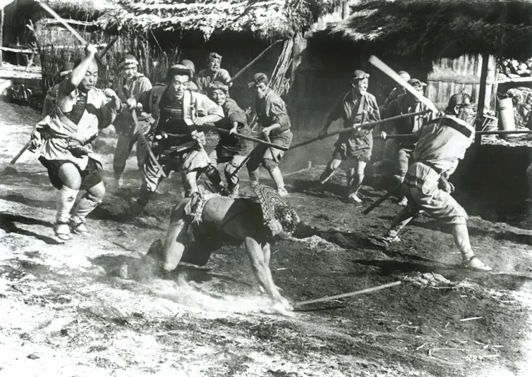 A fight scene