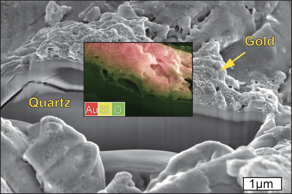 How do you make a giant gold nugget? Take a vein of quartz, add a few ...