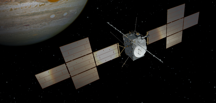 Artwork of the Juice spacecraft