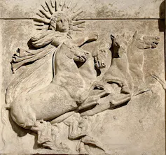 Sun god Helios