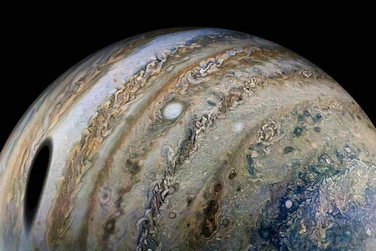 An image of Jupiter captured by Nasa's Juno spacecraft.