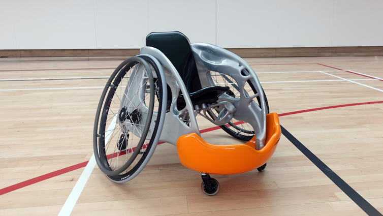 Children's 3D printed bespoke metal wheelchair