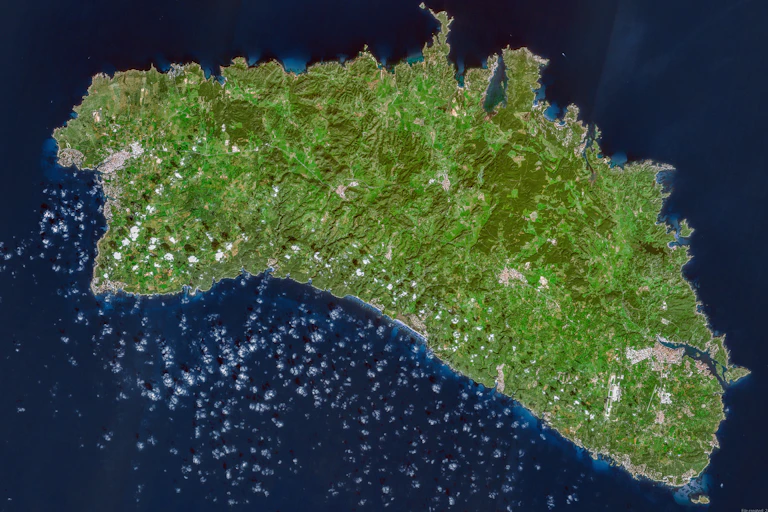 fotos de Menorca de satélite