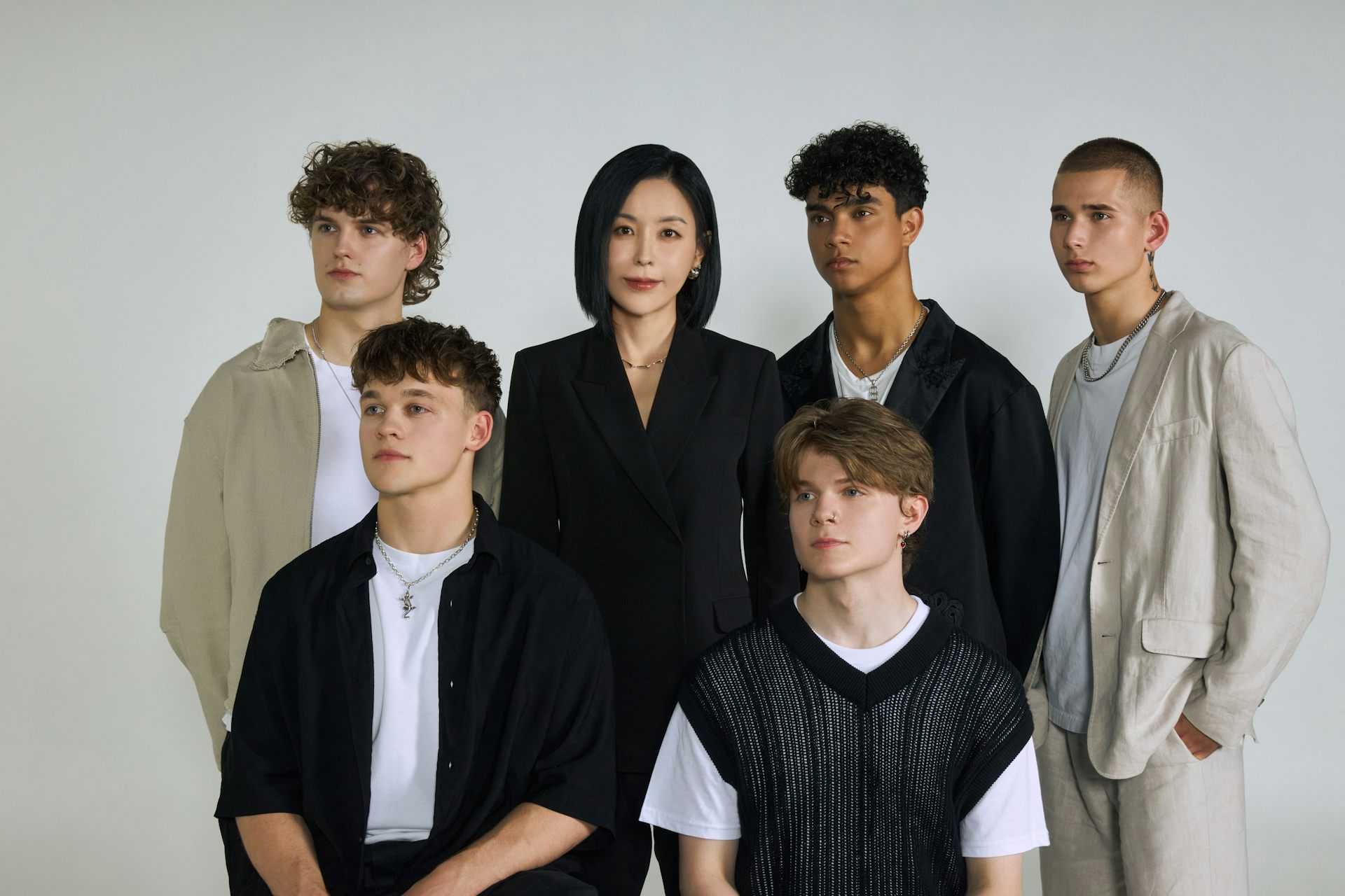 The British boys with Hee Jun Yoon.