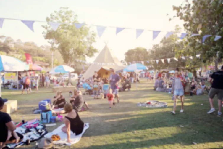 A festival site