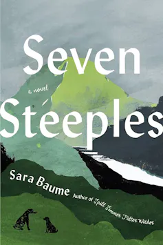 Cover for Seven Steeples showing mountains and a dog