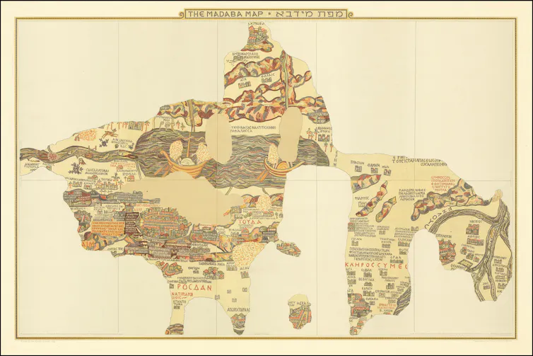 Section of ancient map