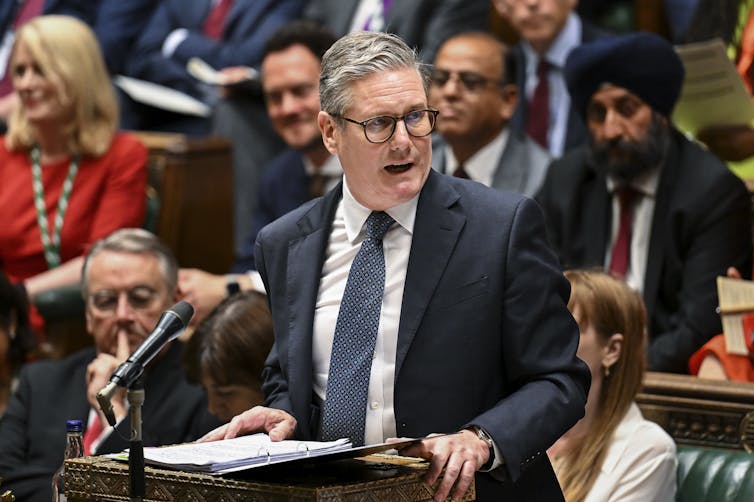 Keir Starmer in the House of Commons