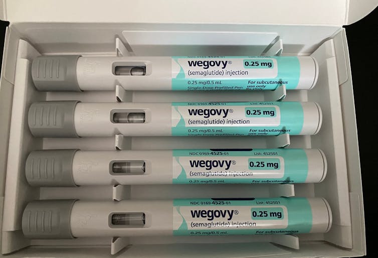 Pack of Wegovy injections