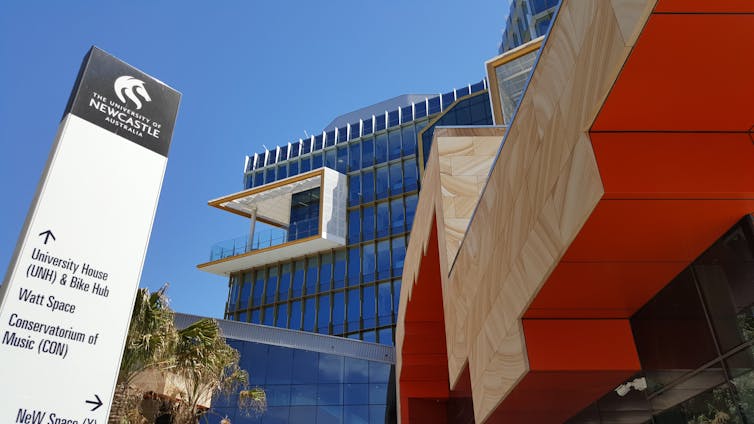 A building at the University of Newcastle.