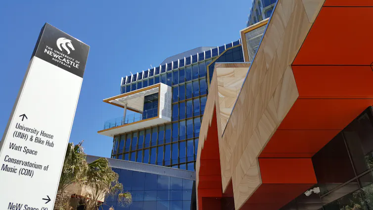 A building at the University of Newcastle.