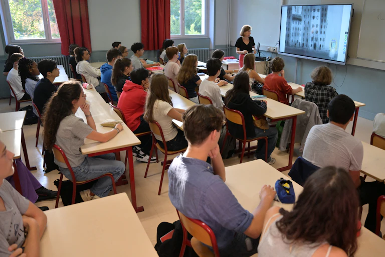 Une classe de lycée