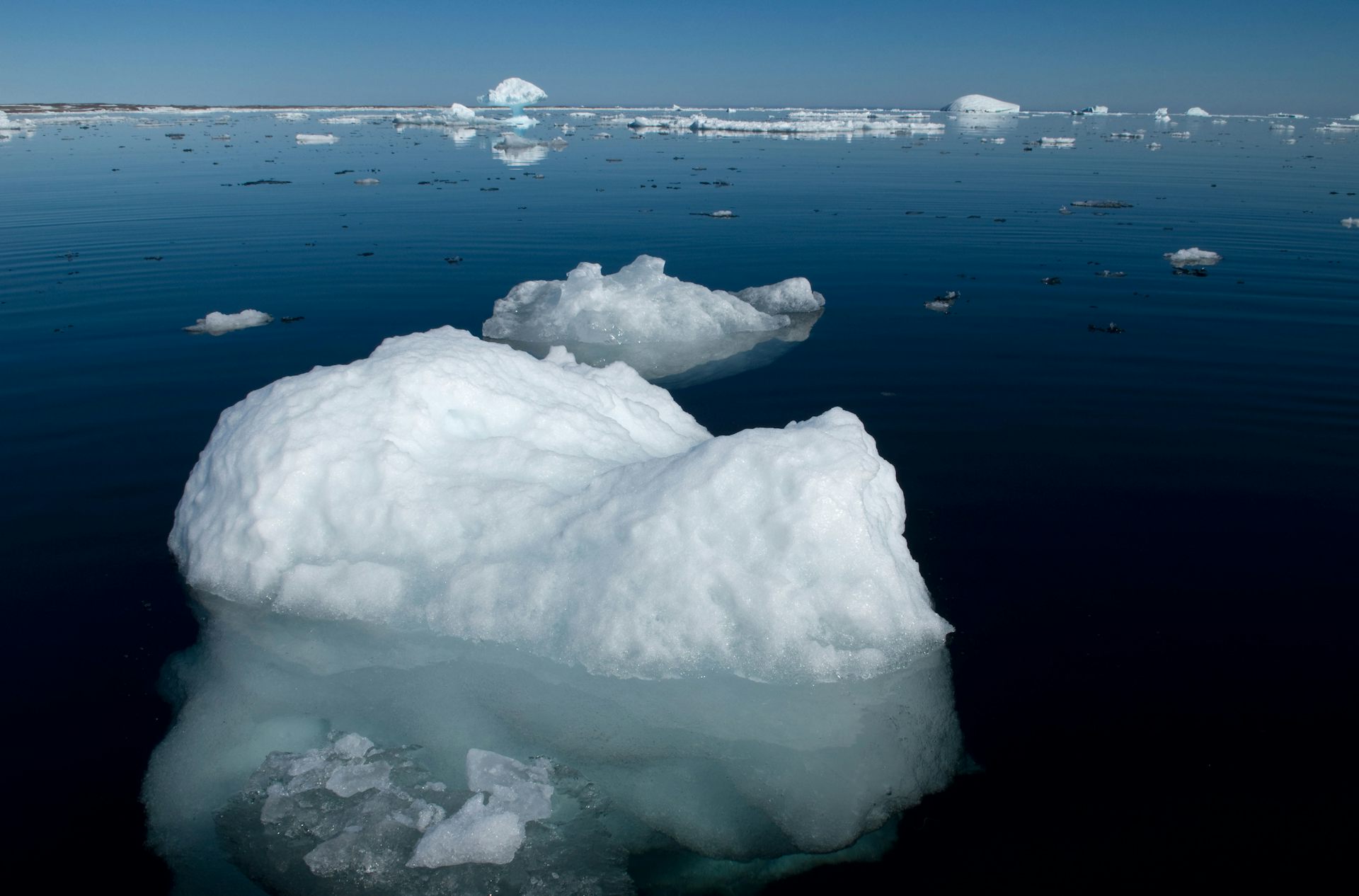 Iceberg in Arctic melting