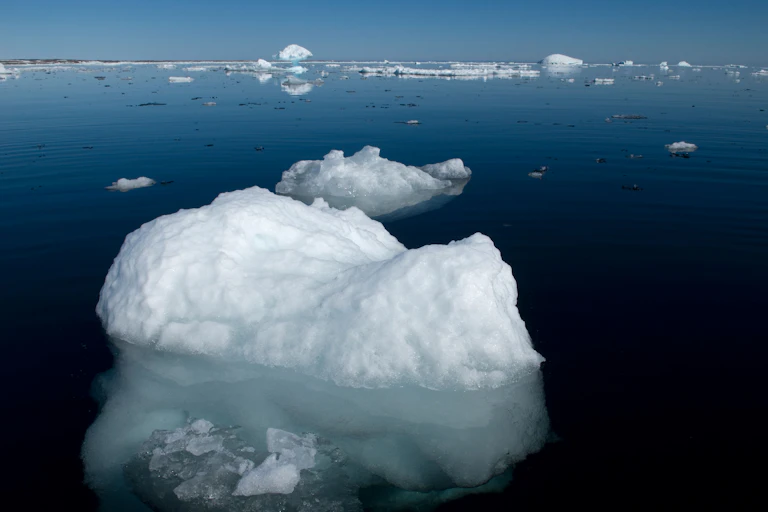Iceberg in Arctic melting