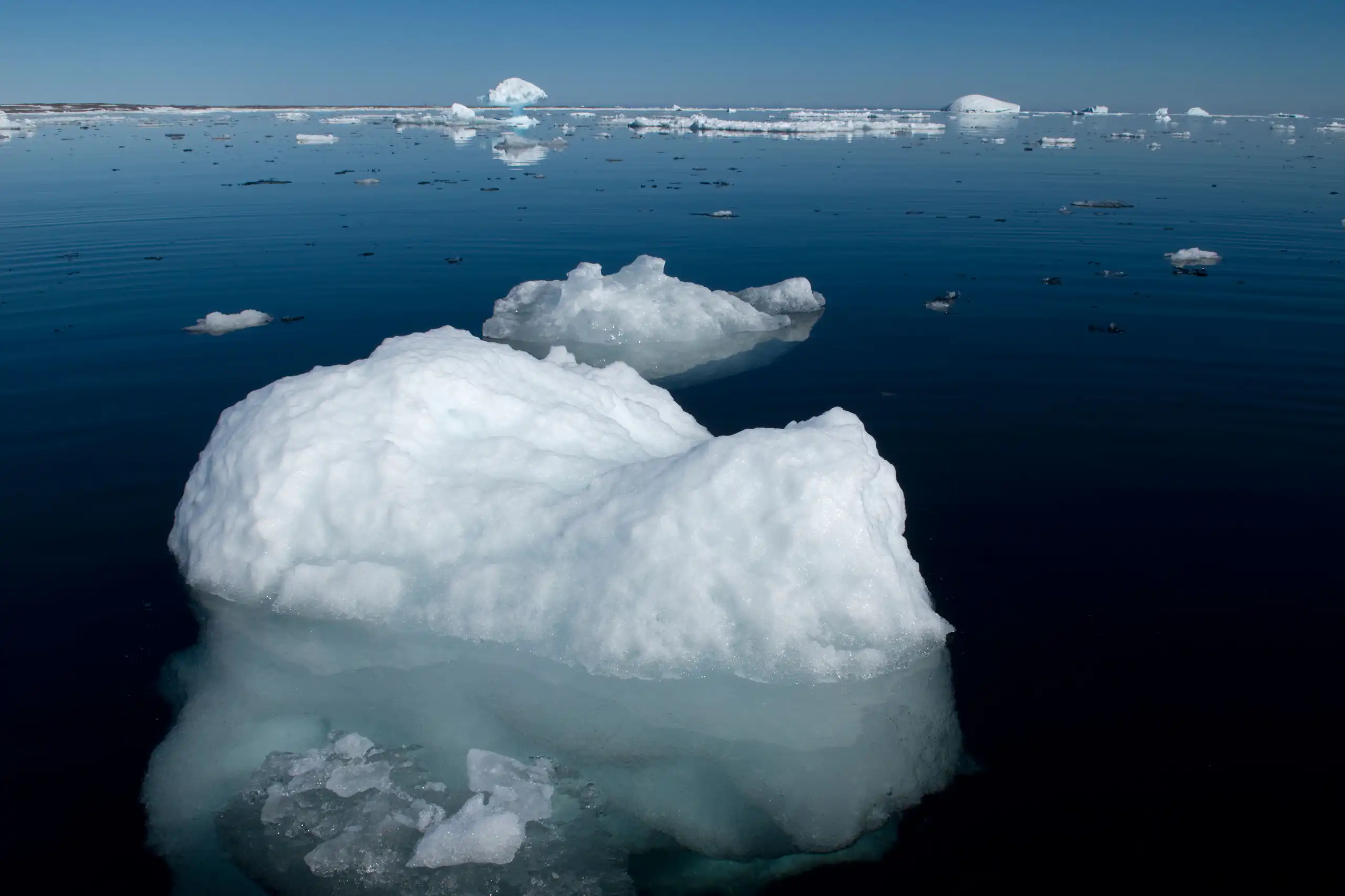 Iceberg in Arctic melting