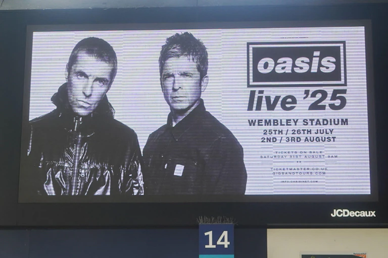 A poster of Oasis