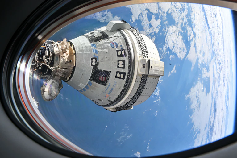 Boeing Starliner docked to ISS.