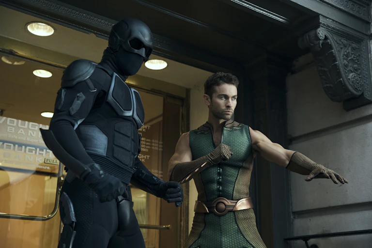Two characters from The Boys