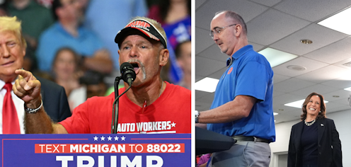 Trump and Harris, with starkly different records on labor issues, are both courting union voters