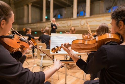 Why are the violins the biggest section in the orchestra?
