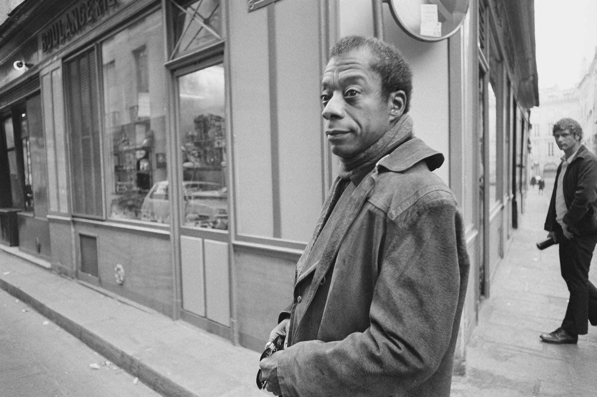 A man on a street in Paris.