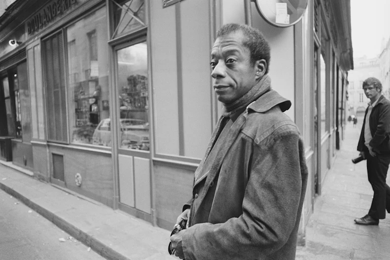 A man on a street in Paris.