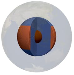 Diagram of Earth's core