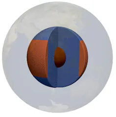 Diagram of Earth's core