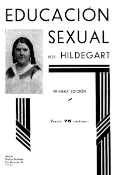 Portada del libro _Educación sexual_ escrito por Hildegart Rodríguez en 1931.