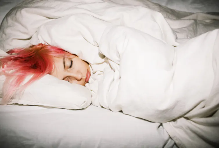 Young woman sleeping