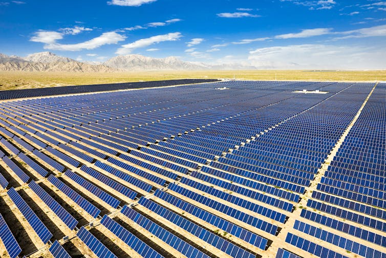 solar farm in china desert