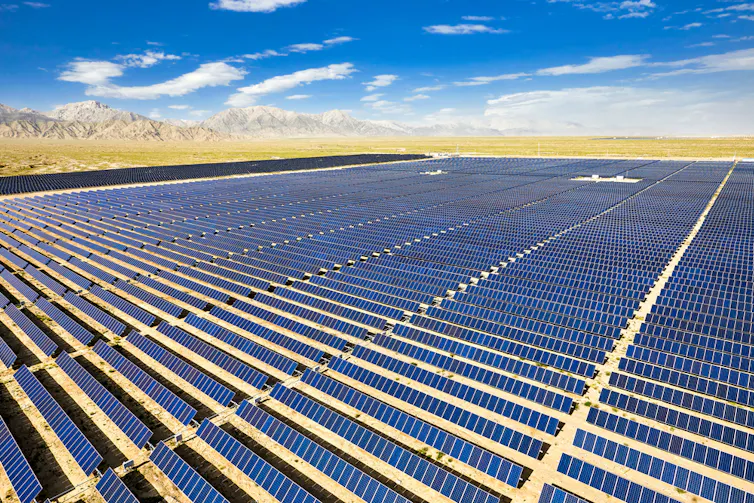 solar farm in china desert