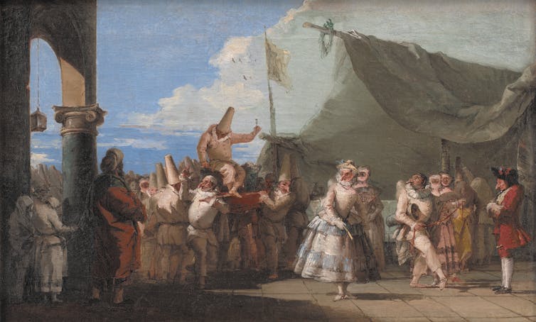 Italian commedia dell’art scene