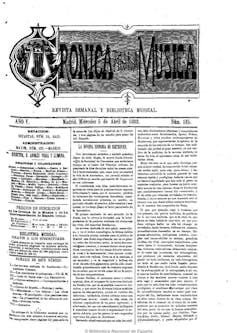 Inicio del análisis a cargo del compositor Ildefonso Jimeno de la _Novena_ de Beethoven en la portada de _Cronica de la musica_.