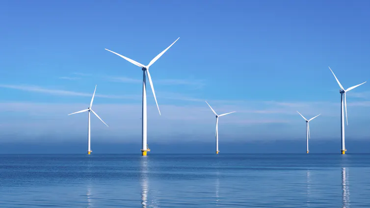 Wind farm in the Netherlands.