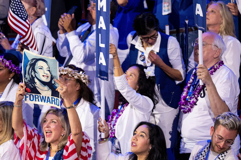 Voters at the Democratic National Convention.