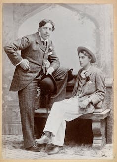 Wilde and his lover, Lord Alfred Douglas.