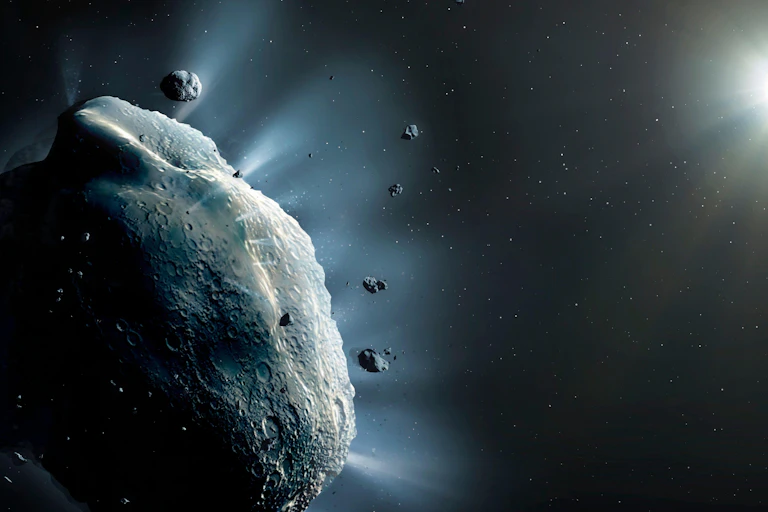 Ilustração do asteroide Phaethon