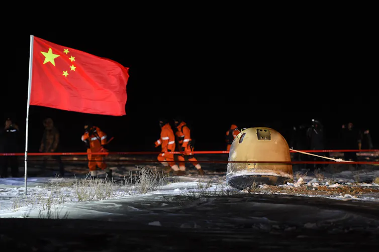 Chang'e 5 sample recovery