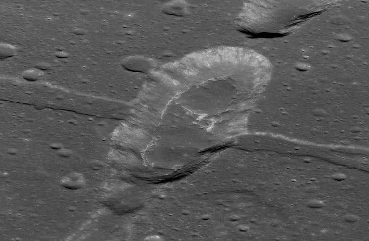 An irregular mare patch in Sosigenes crater
