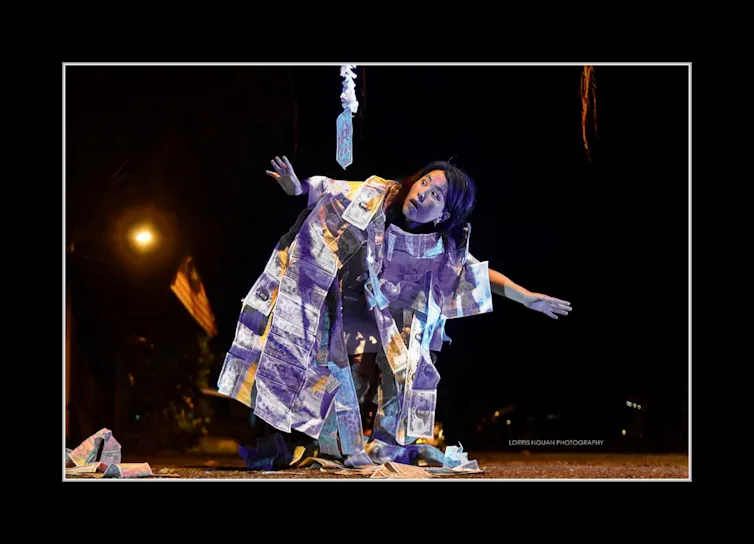 A female dancer.