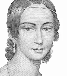 A woman's face in profile.