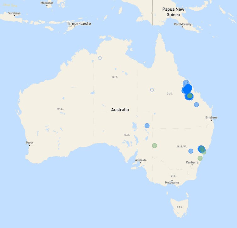 map australia methane plumes