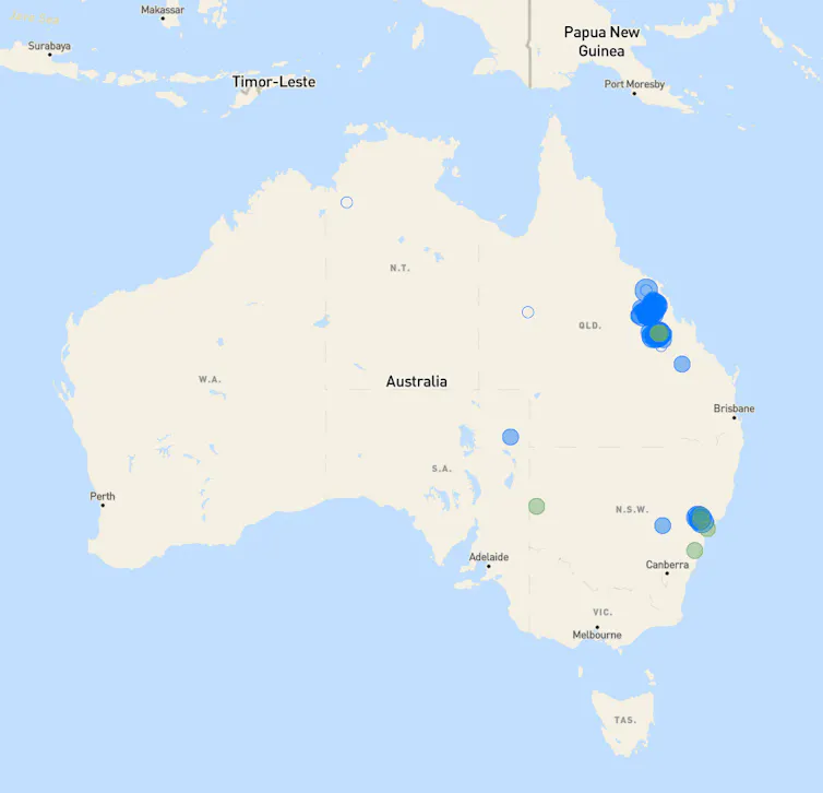 map australia methane plumes