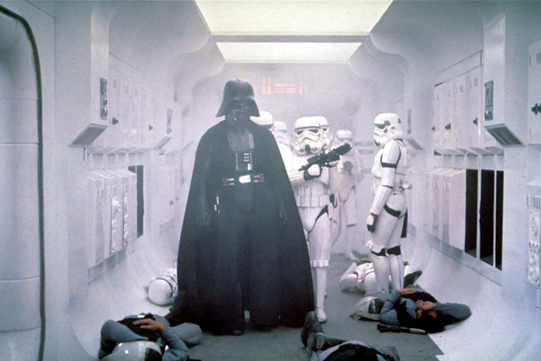 Darth Vader in the 1977 film.