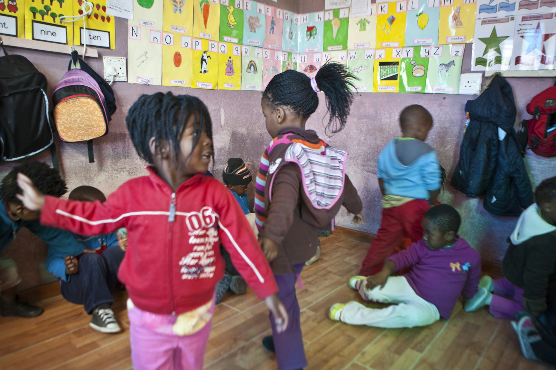 Young kids playing