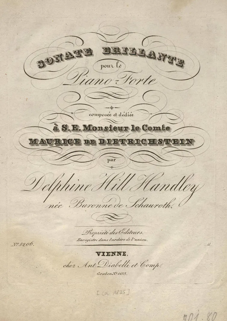 Cover of sheet music
